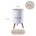 Muji wood grain trash can minimalist style trash can minimal wooden leg design home decor (ready to ship) (Destination Store). 