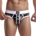 Man's Underwear Briefs Underpants Nylon Low-rise Mesh Breathable Camouflage Men's Briefs Swimwear Shorts. 
