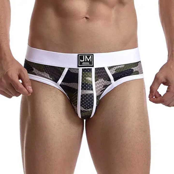 Man's%20Underwear%20Briefs%20Underpants%20Nylon%20Low-rise%20Mesh%20Breathable%20Camouflage%20Men's%20Briefs%20Swimwear%20Shorts%20-%20Image%202