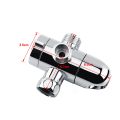3 Way Tee Connector Shower Adapter Shower Diverter Valve Arm Mounted Shower Holder Bathroom Shower Valve.