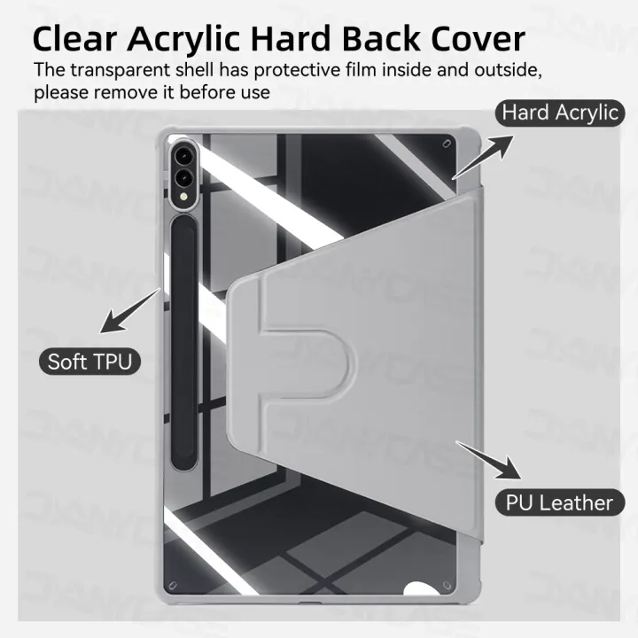 For%20Samsung%20Galaxy%20Tab%20Case%20for%20S9%20FE%20S6%20lite%20Tab%20A9%20A8%20S9%20Plus%20FE%20Smart%20Auto%20Sleep%20Wake%20Function%20Acrylic%20Cover%20-%20Image%206