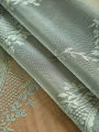 Green Round Mirror Flower Lace Tablecloth, Living Room Dining Table Decoration.
