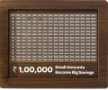 Money Savings Box for Adults 1,00,000 , Wooden Piggy Bank , Birthday Return Gifts for Kids. 