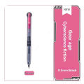 Quick Dry Black Gel Pens, Medium Point (0.5mm),CS Tip, Low-Weight Design Retractable Gel Pens With Comfortable Full Grip. 