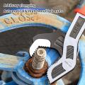 Multi-Function Adjustable Wrench Universal Wrench Fast Wrench CR-V Bathroom Pipe Wrench Plumber Multi Hand Tool. 
