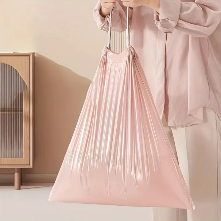 50/100pcs%20Extra%20Thick%20Pink%20Drawstring%20Trash%20Bags%20-%20Portable%20Durable%20Trash%20Bags%20for%20Kitchen,%20Bathroom,%20Bedroom%20and%20Living%20Room%20-%20Image%205
