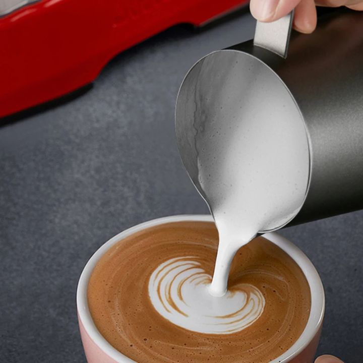 350ml/600ml%20Black%20Non-stick%20Coating%20Coffee%20Mug%20Cup%20Jug%20Stainless%20Steel%20Espresso%20Milk%20Cup%20Mug%20Craft%20Latte%20Cream%20Froth%20Jug%20Maker%20-%20Image%204