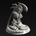 55mm 75mm 90mm Alien Mechanical Alien Resin Model Figure Gk Micro Miniature 3d Printed White Model Toy Unassembled Unpainted Kit. 