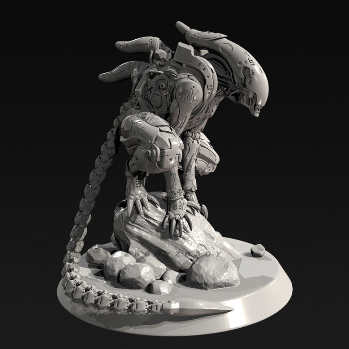 55mm%2075mm%2090mm%20Alien%20Mechanical%20Alien%20Resin%20Model%20Figure%20Gk%20Micro%20Miniature%203d%20Printed%20White%20Model%20Toy%20Unassembled%20Unpainted%20Kit%20-%20Image%202