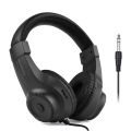 Wired Stereo Monitor Headphones Over-ear Headset with 50mm Driver 6.5mm Plug for Guitar Amplifier Electric Piano Audio Mixer. 