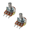 10PCS Potentiometer Resistance WH148 1K 2K 5K 10K 20K 50K 100K 500K 1M Ohm Linear Taper Rotary Potentiometers Resistor 15mm 3Pin. 