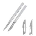 11# 23# Carbon Stell Scalpel Blades With Handle DIY Cutting PCB Phone LCD Screen Repair Tool Surgical Knife. 