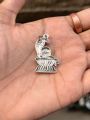 Hindu Religion item Silver Color Locket  - 1 ps. 
