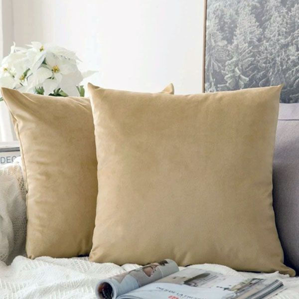 Plain Velvet Cushion Cover