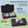 3D Challenges IQ Puzzle Board Game Classic Pyramid Plate Pearl Logical Mind For Children Pyramid Beads Montessori Toys .