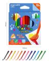 Pack Of 12 Crayons Vibrant Colors Plastic Crayons Non Toxic Strong And To Break 12 Vibrant And Expressive Colors Crayons For Kids | Lotus Creations. 
