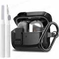 2024 [2-in-1] Armor Case For Samsung Galaxy Buds 3/Galaxy Buds3 Pro Secure Lock Cover buds3 pro cover with Cleaning Kit for men. 