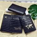 Crocodile Pattern Passport Cover Case Holder Wallet Card Holder Fashion Travel Accessories For Flight for Women or Men.