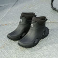 Winter Warm Men's Waterproof Shoes, Women's Short Rain Boots, Fleece-Lined Couple's Rain Boots. 
