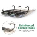 5pcs Silicone Fishing Lures Soft Artificial Bait with Hooks for Saltwater and Freshwater.