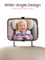 1pc Shatterproof Baby Car Mirror, Universal Rearview for Safe Monitoring of Car Seat, Easy to Install.