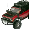 Metal Roof Luggage Rack With Led For 1/18 Rc Crawler Car Traxxas Trx4m Bronco Defender. 