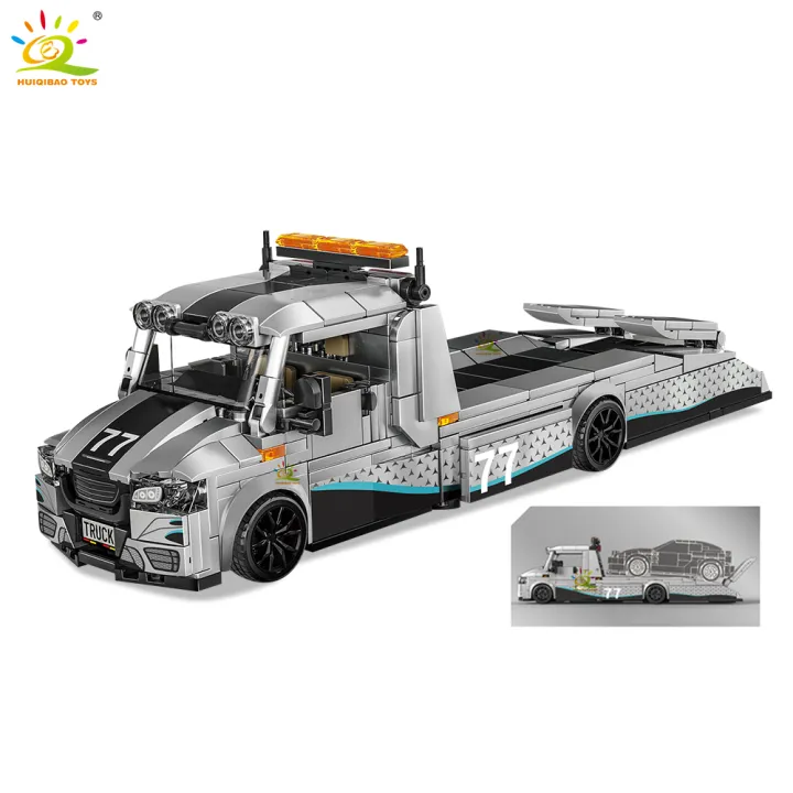 HUIQIBAO%20MOC%20Tow%20truck%20Model%20Building%20Blocks%20City%20trailer%20Bricks%20Toy%20for%20Kids%20Boy%20%20Children%20Adult%20Car%20Set%20home%20Decoration%20-%20Image%205