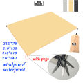 Tent Footprint Ultralight Pocket Picnic Mat with Windproof Stakes Outdoor Camping Portable Folding Waterproof Tent Ground Sheet.