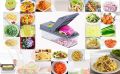 All-in-1 Vegetable Chopper, Pro Onion Food, Manual Salad Cutter, with Container, Veggie Nicer Dicer and Mandoline Slicer for Home Kitchen gadgets, Hand Grater. 