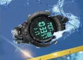 Piaoma Waterproof Digital Black Watch For Men. 