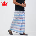 Raj-Kumar Lungi for Men | 100% Pure Cotton Yarn Dyed | Premium Lungi | Stitched | Hand 5.5. 