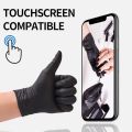 Black Nitrile Gloves Disposable 50 to 100 Pieces - Multi-Purpose Disposable Latex & Powder free Gloves, Durable Waterproof & Thickened for Kitchen, Medical, Photoshoot, Cooking, Cleaning & Mechanical Use, Synthetic Rubber, Tear & Chemical Resistant, Box. 