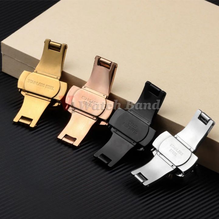 Watch%20Fold%20Buckle%20Double%20Click%20Butterfly%20Watchband%20Push%20Clasp%2014/16/18/20/22mm%20Button%20Deployment%20Clasp%20Buckles%20Watch%20Accessories%20-%20Image%205