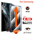 2PCS Privacy Screen Protector for Samsung S25 Ultra S24 S25 Plus S22 S23 Plus FE S24 Ultra S25+ Anti-spy Tempered Glass Cover.
