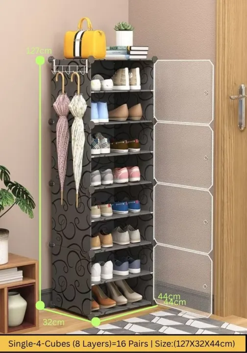 3/4/8%20Cubes%20Durable%20Plastic%20Shoe%20Rack%20%7C%20Portable%20Multi-Layer%20Shoe%20Cabinet%20%7C%20Dustproof%20Organizer%20for%20Home,%20Dorm,%20or%20Office%20-%20Image%204