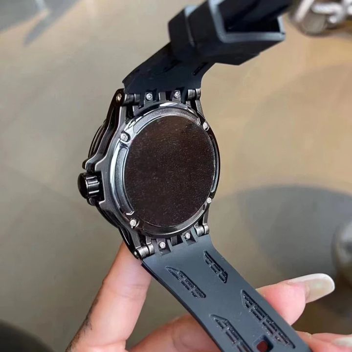 Luxury%203D%20Creative%20Quartz%20Men%20Watches%202025%20AAA%20Cool%2049mm%20Big%20Dial%20Rubber%20Strap%20Waterproof%20Original%20Wristwatch%20Relogio%20Masculino%20-%20Image%204