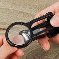 Original OMUDA Stainless steel nail cutter with magnifying glass.. 