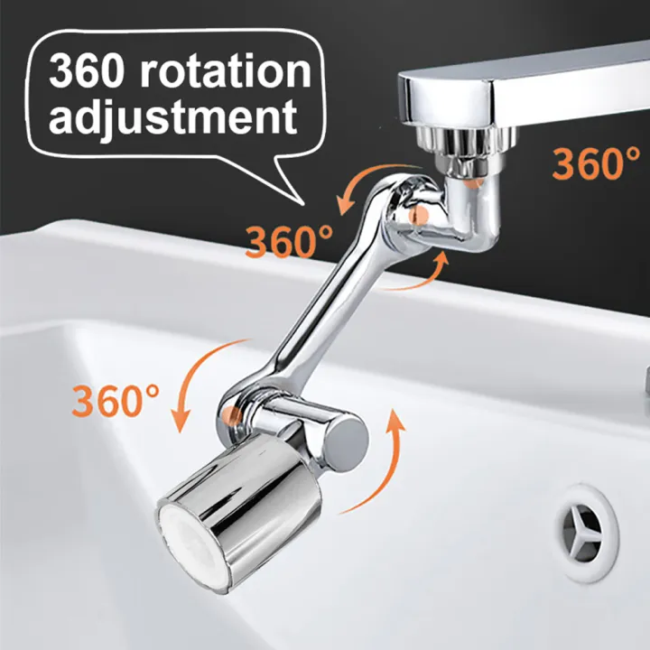 Universal%201080%20%C2%B0Swivel%20Robotic%20Arm%20Swivel%20Extension%20Faucet%20Aerator%20Kitchen%20Sink%20Faucet%20Extender%20Mixer%20Tap%20Nozzle%20Water%20Flow%20Mode%20-%20Image%203