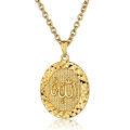 Religious Fashion Islam Allah Pendant Wholesale Female Gold Silver Color Muslim Necklace For Women Men Islamic Jewelry Gift. 