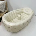 Baby Shower Basin Baby Folding Inflatable Learning Seat Multifunctional Dining Chair Bath Bench Small Sofa Shower Basin Bath Tub. 