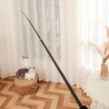 Four-Section Telescopic Cat Rod - Extendable, Cartoon Patterned, Metal Material. 