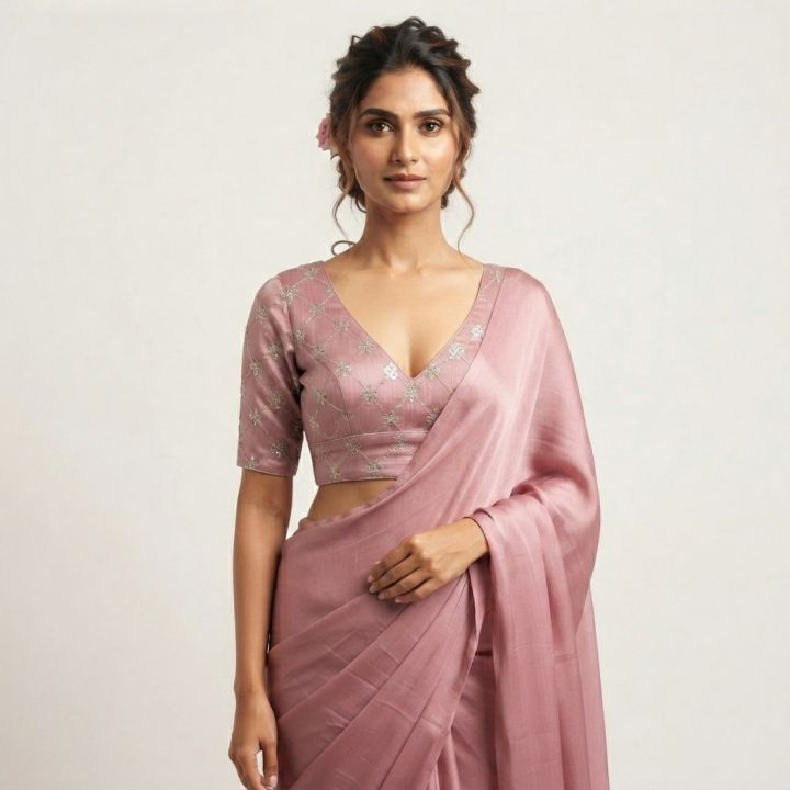 Readymade%20Women%20Fashion%20Formal%20Traditional%20Sleeves%20Blouses%20-%20Image%202