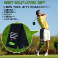 Large 16"x24" Embroidered Funny Golf Towel - Heavy-Duty Microfiber, Super Absorbent & Quick-Dry for Golf Course & Training.