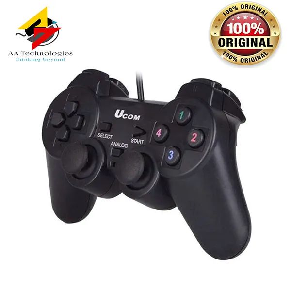 UCOM%20PC%20Dual%20Shock%20UCom%20Wired%20Game%20Controller%20Gaming%20Joypad%20Joystick%20USB%20Gamepad%20Joy%20stick%20Game%20pad%20Joy%20pad%20For%20Win7/%20XP%20For%20PC%20Laptop%20-%20Image%202