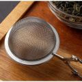 Stainless Steel Spoon Tea Ball Infuser Filter Squeeze Leaves Herb Mesh Strainer Tea Infuser in Mesh Tea Ball with Handlet Silver. 