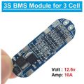 BMS Module 12V 10A 18650 BMS Charger Module Li-ion Lithium Battery Protection Board.