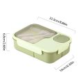 Bento Lunch Box For Kids Girls Cartoon Students Kawaii Cute Heated 3 Grid Sandwich Snack Food Box Special Canteen Food Storage. 