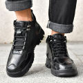 New Autumn Handmade Leather Men Boots Outdoor Design Sneakers Man Breathable Casual Leather Shoes Men Ankle Boots Fall Plus Size. 