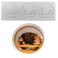 Chinoiserie Cool Pavilion Sugar Flipping Lace Pad DIY Leaf Flower Swan Chocolate Thin Crisp Cake Decoration Baking Silicone Mold. 