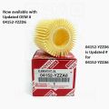 Genuine OEM Oil Filter - 04152-YZZA6 / 15613-YZZA6 04152-YZZD6 for Toyota Vitz Coroll* Gli Grande Prius, Passo. 